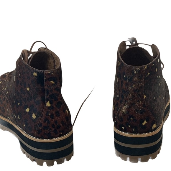 Madewell Leopard Print Genuine Calf Hair Ankle Boots - Picture 2 of 7